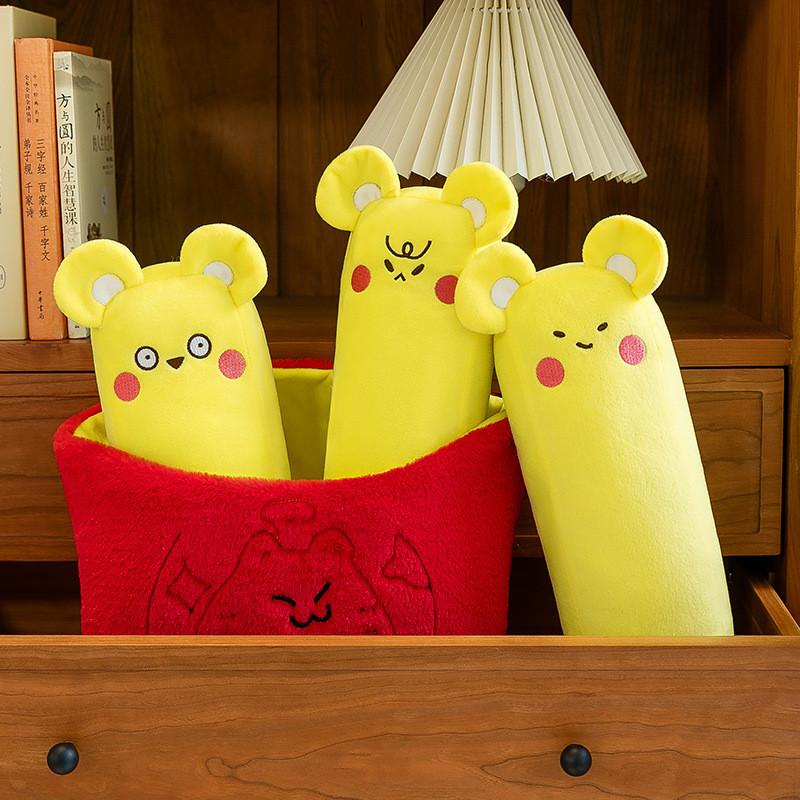 French Print Cat Fries Plush Toy Cartoon Stuffed Doll Decoration Gifts Kids