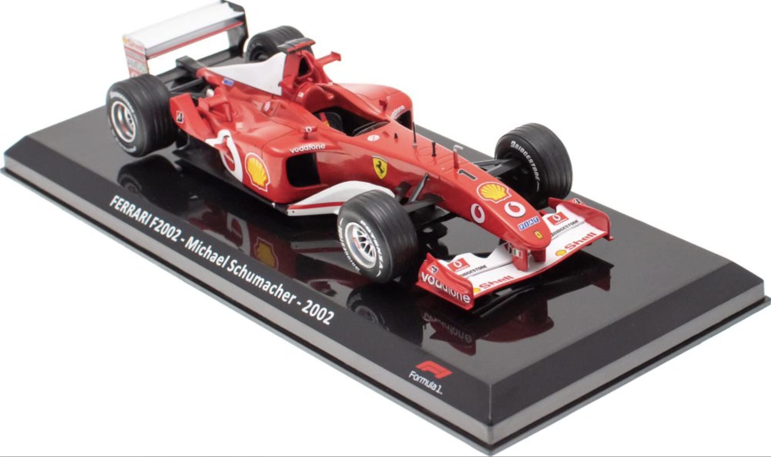 

PREMIUM COLLECTIBLES F1 Ferrari Mini Car Michael Schumacher FERRARI F2002 World Champion Blister Pack Product 1/24 [Item]
