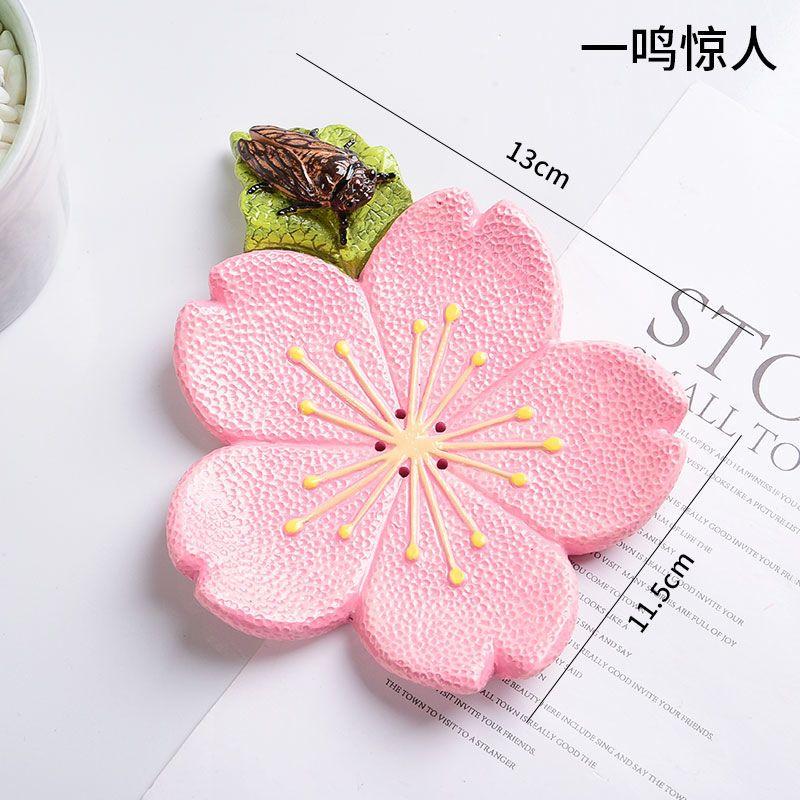 Creative Animal Teddy Dog Soap Dish, Resin Personalized Drain Soap Holder Bathroom Toilet Cute Cartoon Small Soap Box