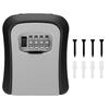 Wall-Mounted Key Storage Box Portable Key Lock Box 4 Digit Combination Security Lock Box Resettable Code Safe Lock Box for Home