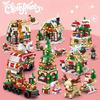 Weihnachtsgeschenk für Jungen Mädchen Baustein Spielzeug 6 in 1 Zug Elch Weihnachtsbaum Geschenk Schmuckstück Modell 2026 Weihnachtsdekoration