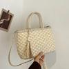 Light Luxury Straw Weaving Tassel Women's Shoulder Bags Large Capacity Creativity Drawstring Handbags Hot Sale Sweet Trend Bags
