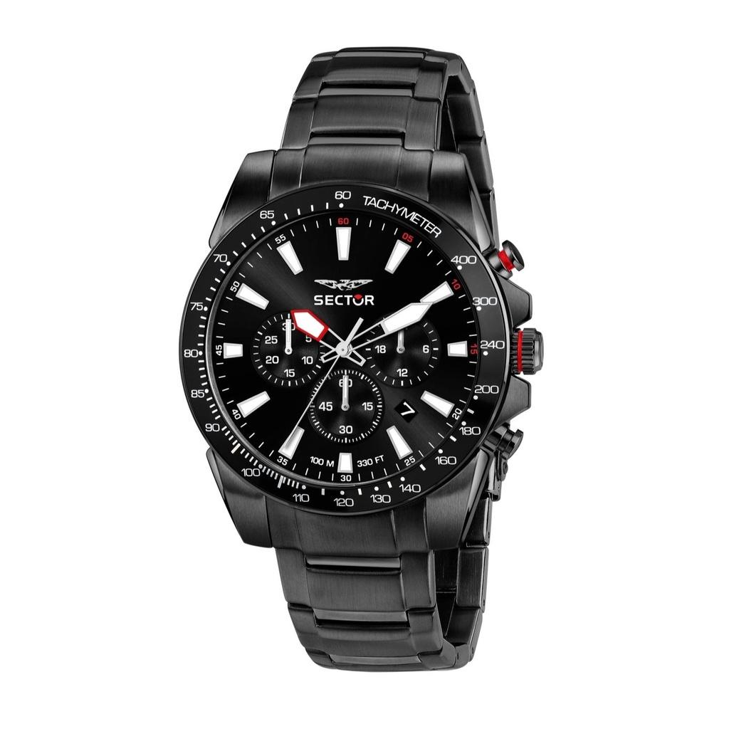 Sector 450 Chronograf Nerezová ocel Černý ciferník Quartz R3273776006 100M Pánské hodinky