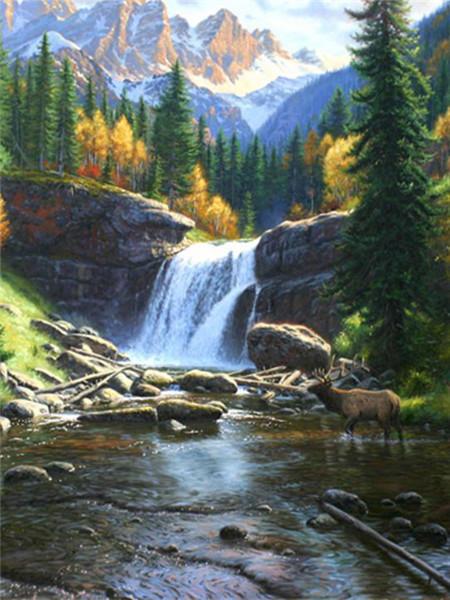 

Наборы алмазной живописи с полной дрелью, горная вышивка, мозаика, натуральный пейзаж, вышивка крестом, подарок для женщин Full Round 30X40CM