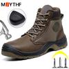 Male Anti Static Work Boots Anti-smash Safety Shoes Men Anti Puncture Steel Toe Shoes Protection Indestructible Shoes Non-slip