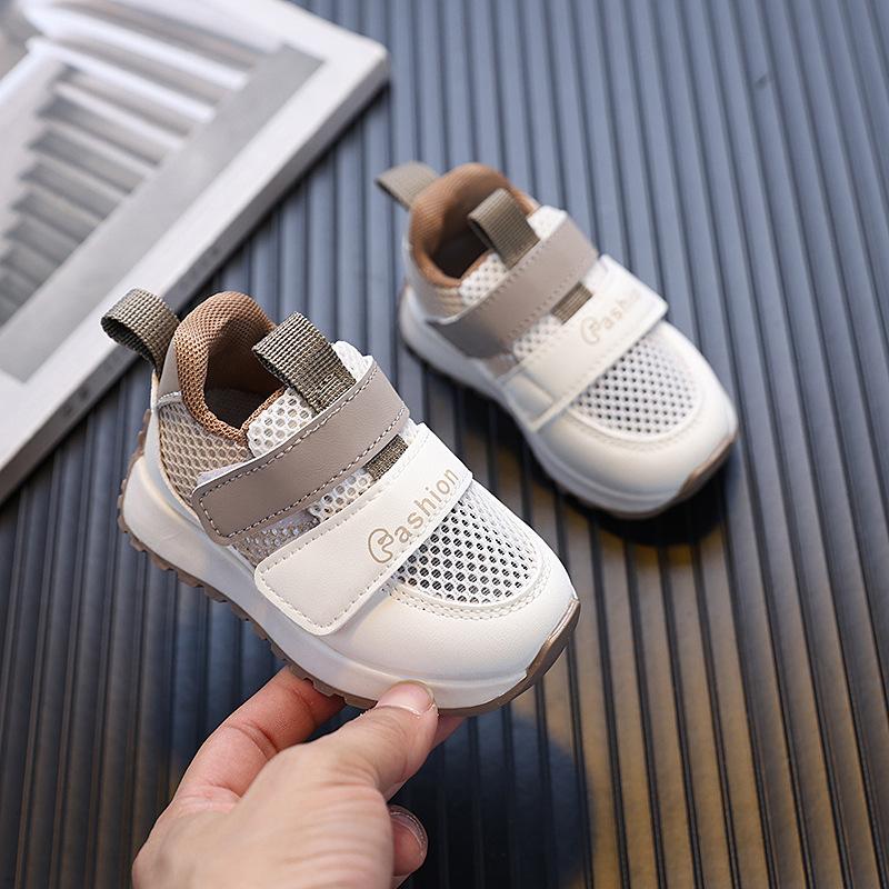Fashion Girls Shoes Spring New Kids Sports Shoe Soft Soled Boys Mesh Shoes Anti Slip Baby Walking Shoes Simple Girl Casual Shoe