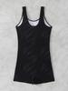 2026 Women's Sporty One-Piece Boyshort Swimsuit - European & American Printed Edition, Conservative Beach Swimwear