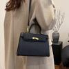 Kelly Bag Texture Handbag Fashion Classic Shoulder Bag Commuter Versatile Messenger Bag Premium Lock