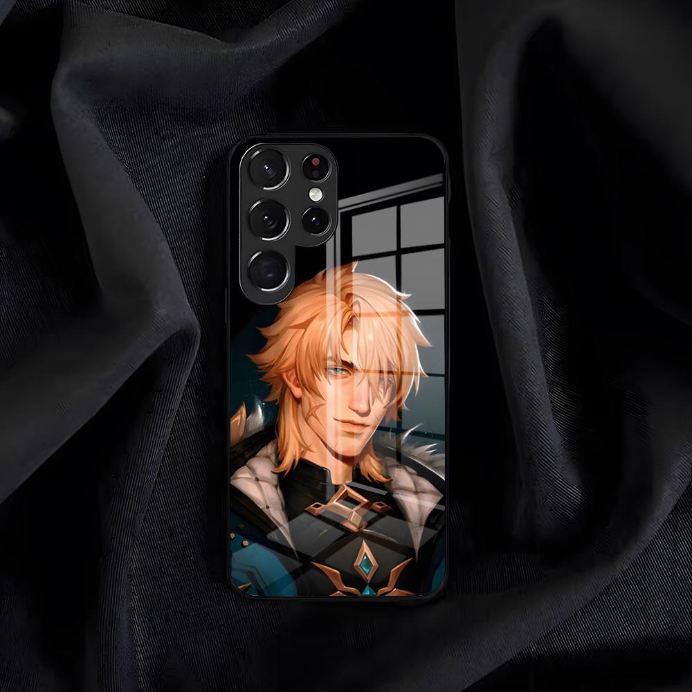 Varka Genshin Impact Phone Case For Samsung S26 S25 Edge S24 S23 S22 S21 S20 Ultra Plus FE Glass Cover