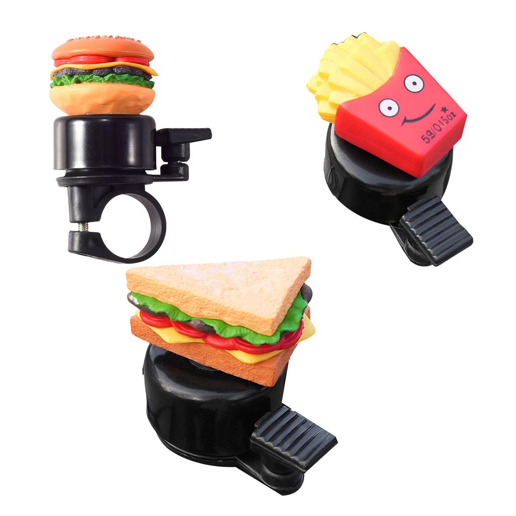 Loud Crisps Bicycles Bells Aluminum Alloy Bike Bells Clear Sound Small Cartoon Bikes Bells for Mountain Bikes Handlebars