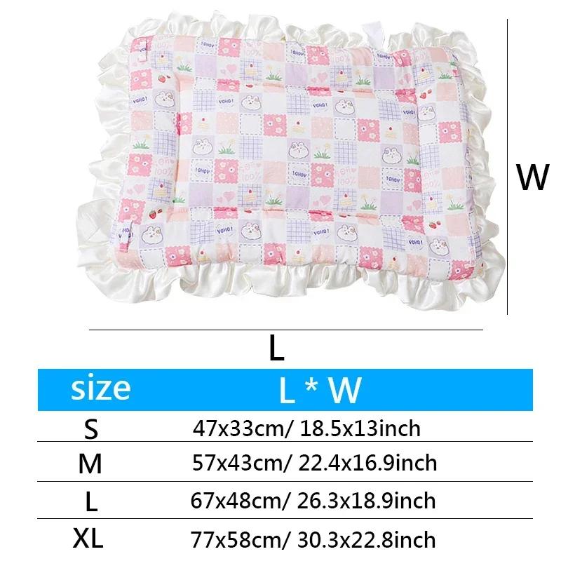 1PC Double sided Pet Sleeping Mat Dog Bed Cat Bed Soft Hair Thickened Blanket Pad Fleece Home Washable Warm Blanket Pet Supplies