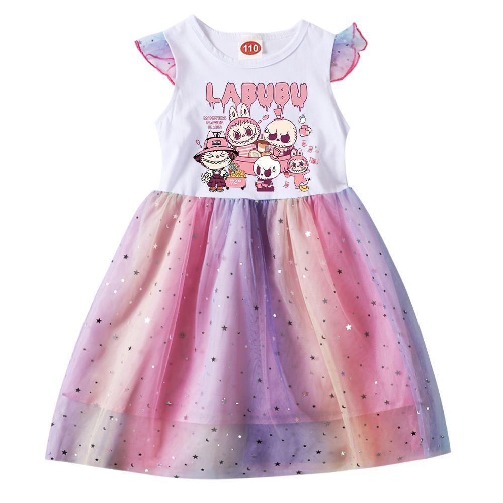 Summer Girls'  Dress, Children's Chiffon Dress, Festival Performance Dress
