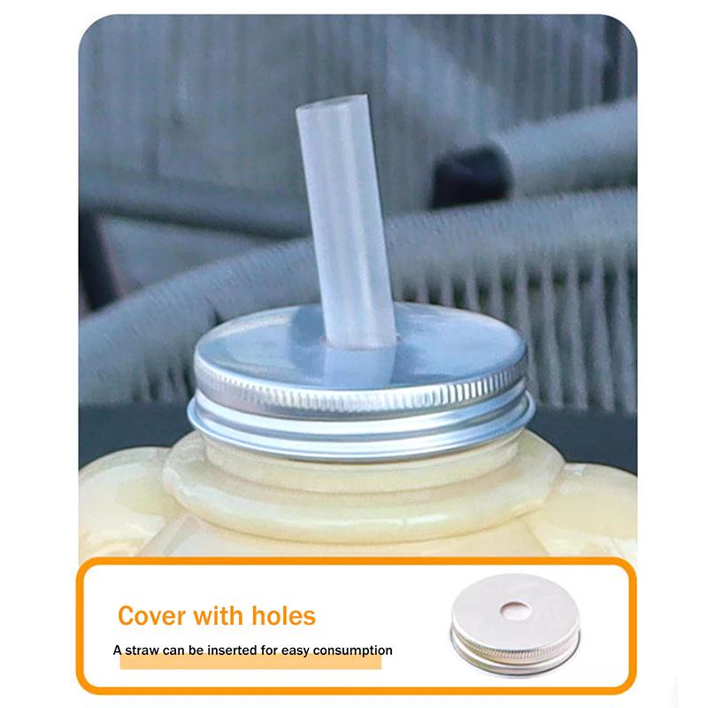 700ml Big Head Bear Clear Plastic Juice Bottles Reusable Sealed Cups for Smoothie Milk Homemade Drinks Beverage Container
