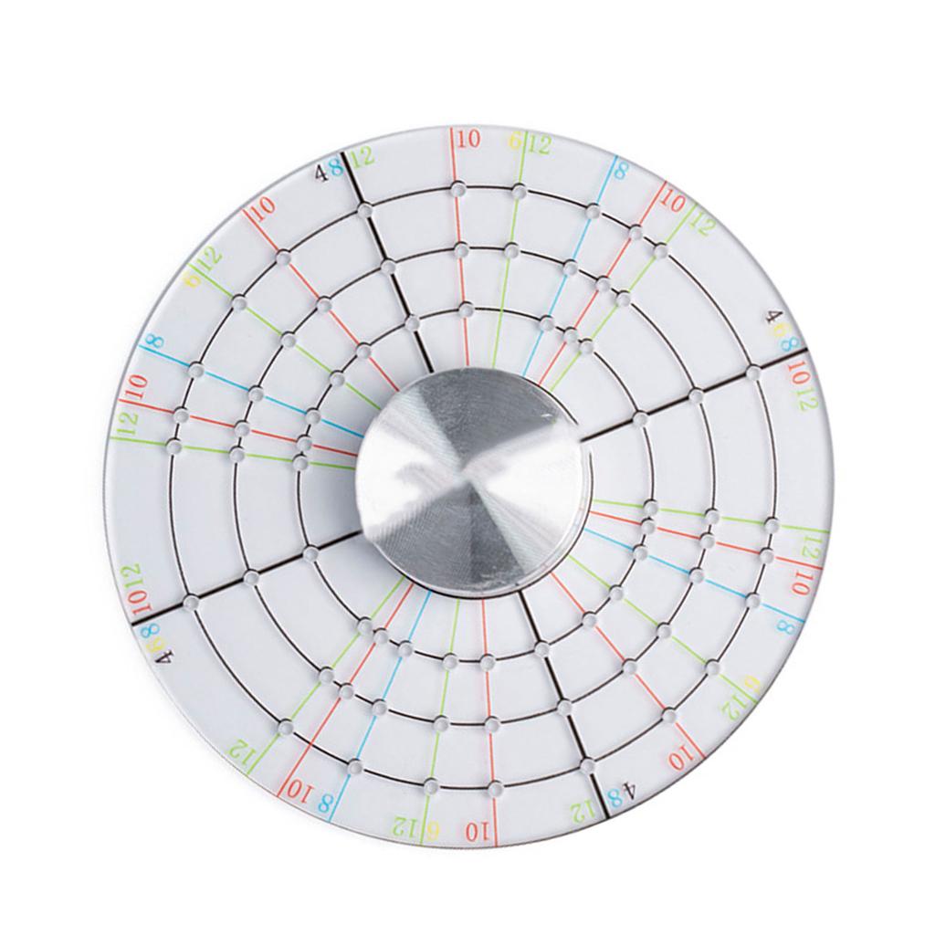 Kreisförmiges Tonkeramik Drehwerkzeug Rotierendes Tonmess- und Trimmwerkzeug Tontonwerkzeug