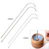 Pack Of 10 Ergonomic Curved Beading Needles For Efficient Jewelry Crafting With Enlarged Eyelets And Comfort Grip
