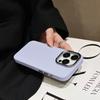 Simple high-grade solid color leather, suitable for iPhone16Pro max Apple 15 mobile phone case 12/13 soft case electroplating