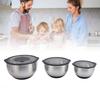 3PCS Mixing Bowls with Lids 3PCS Graters Stainless Steel Salad Bowl Set for Kitchen Baking and Food Storage