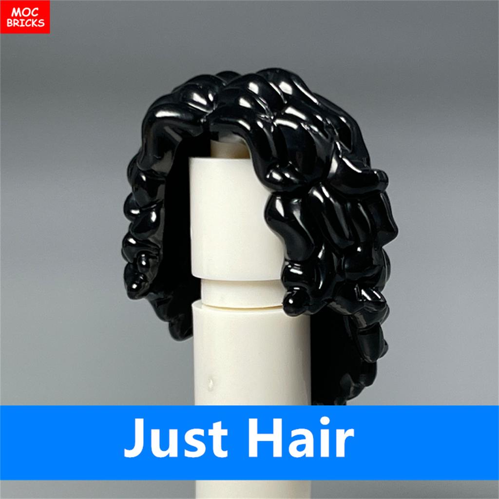 5 Stück/Los MOC Steine Weibliche Haare Zusammengebaute Partikel Bausteine Zubehör Kinderspielzeug Plastikpuppen