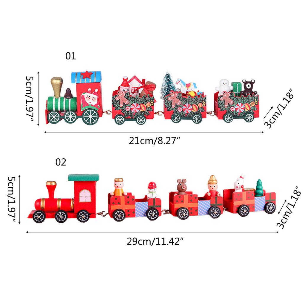 Christmas Decoration Wooden/plastic Train Home Decor Christmas Ornament Merry Christmas Decoration for Christma Deco