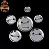 56mm Tinplate Badge Accessories: Metal Pin Brooch Name Tag Blanks