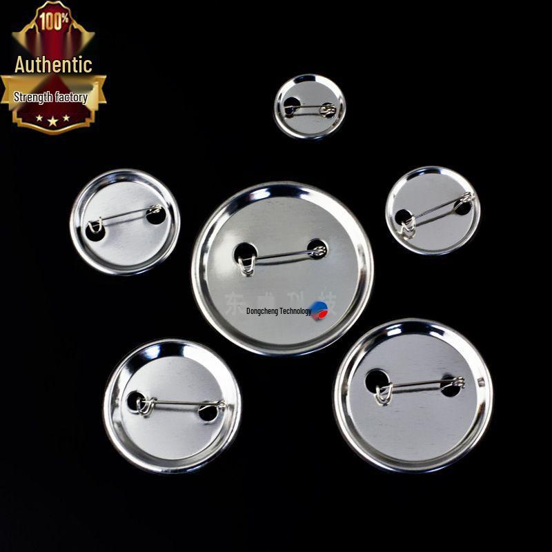 56mm Tinplate Badge Accessories: Metal Pin Brooch Name Tag Blanks