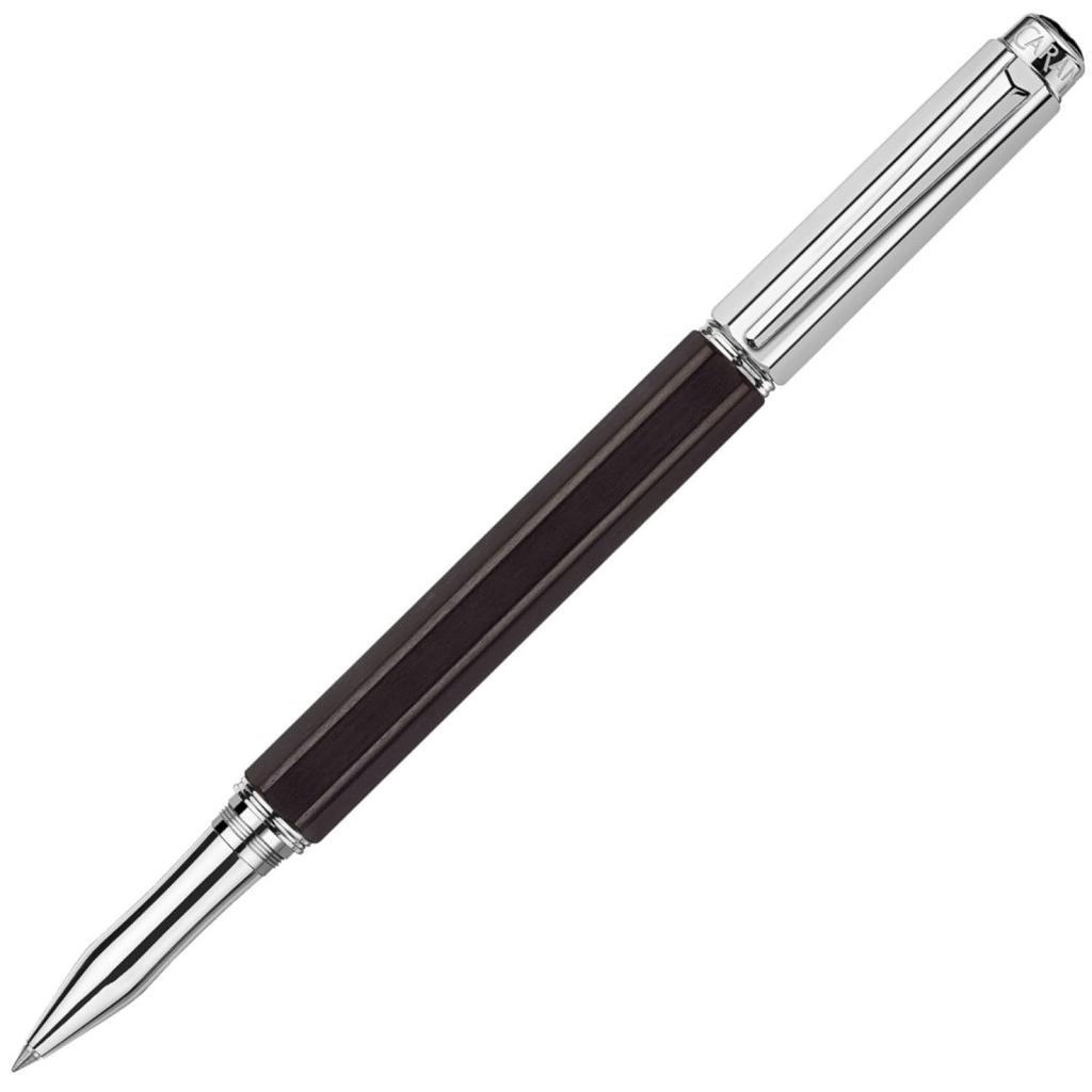 CARAN D'ACHE Varius Ebony Silver Water-Based Ballpoint Pen, 4470-086, Officially Imported