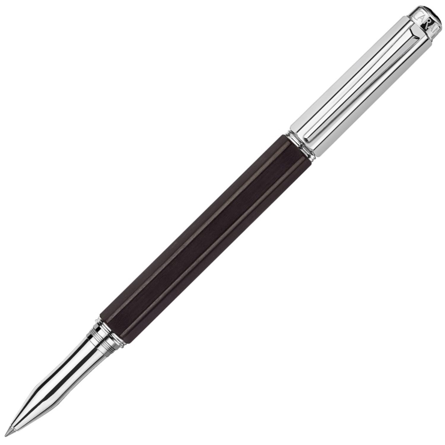 

CARAN D ACHE Varius Ebony Silver Water-Based Ballpoint Pen, 4470-086, Officially Imported