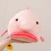 Juguetes de Peluche de Pez Borracho de Boca Grande de Dibujos Animados Muñeca de Pez Payaso de Aguas Profundas Rosa Suave Cómoda Decoración del Hogar Divertida Juguetes Lindos Para Niños