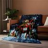 Snowman and Reindeer Festivity for all seasons blanket lunch break throw gift
