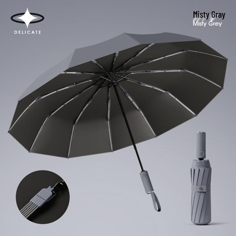 

Automatic 12-Rib Folding Sun & Rain Umbrella