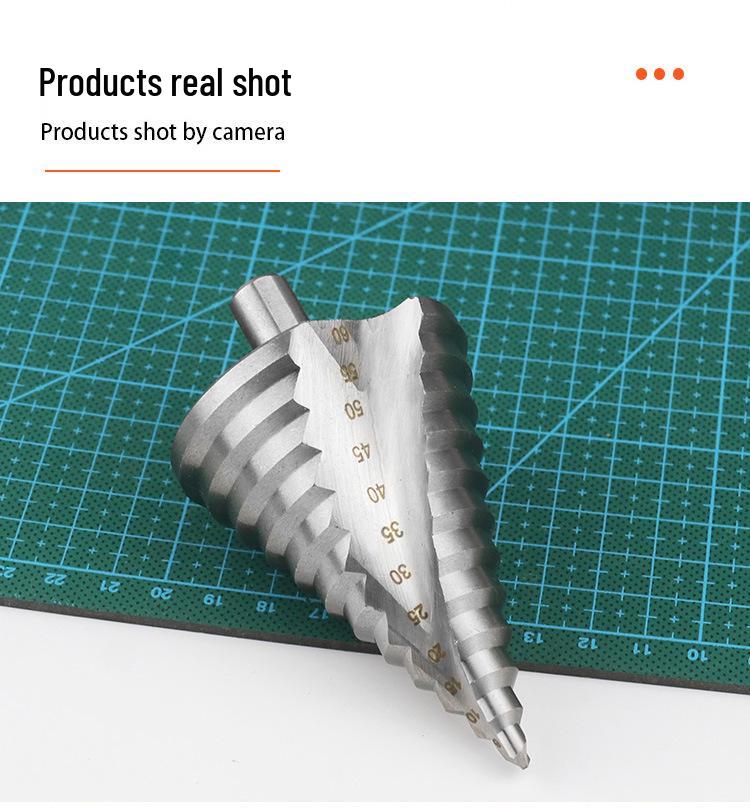 Spiral Groove Step Drill Bit 6-60MM - Multi-purpose Hole Opener and Expander