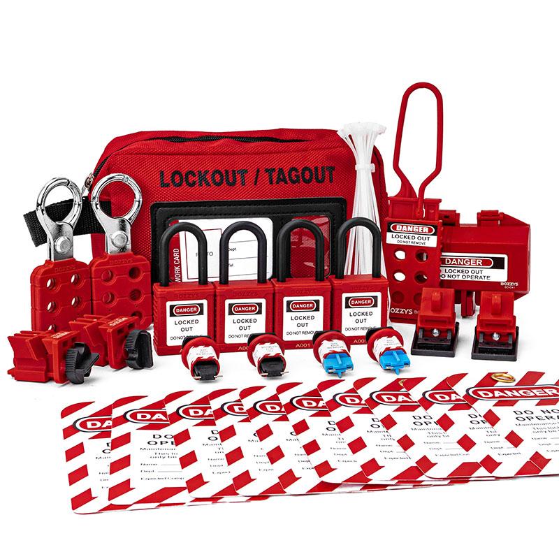 BOZZYS Electrical Lockout Kit Loto Locks Safety Device 27 Pack Suitable to Overhaul of Lockout-tagout Equipment