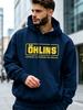 100 Polyester Ohlins Hoodie Unisex Warm Loose Long Sleeve Sweatshirt Bold Yellow Logo Street Hooded Pullover For Women