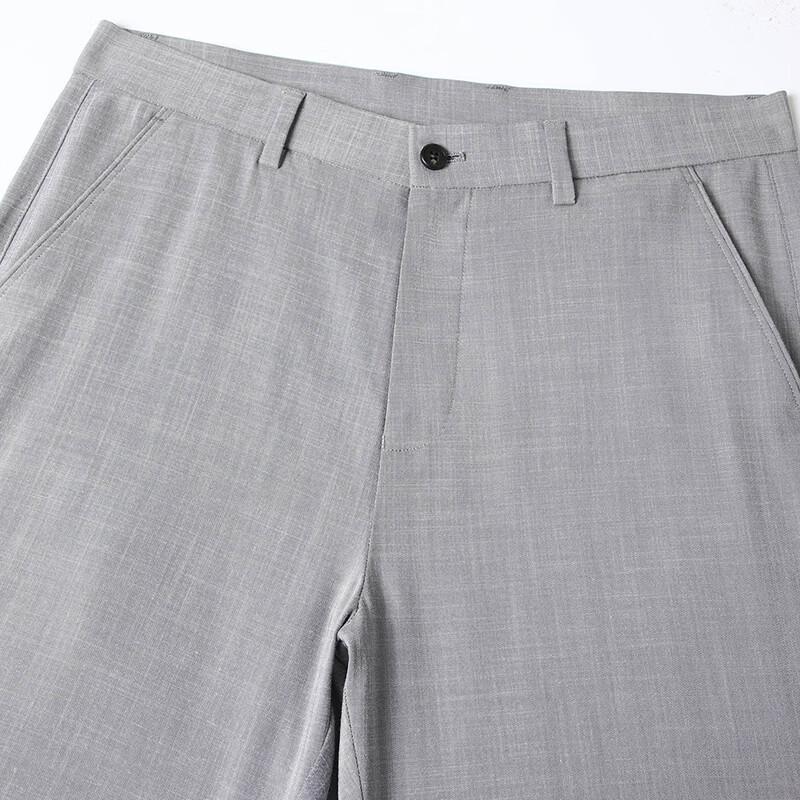 Men's Linen Blend Casual Straight-Leg Pants