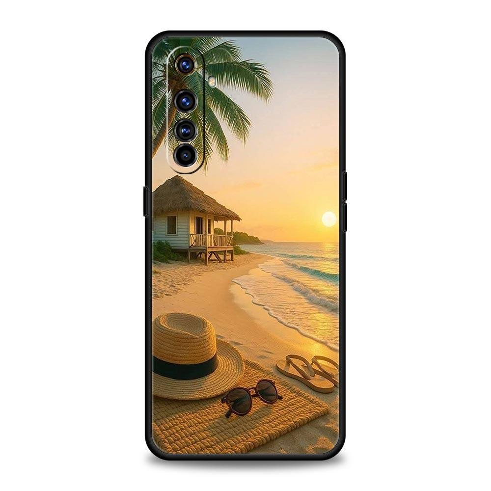 Summer Beach Case For Realme C67 C63 C55 C53 C35 C25 C21 GT 2 3 5 6 10 11 12 13 Pro Plus 5G Soft TPU Phone Cover Fundas Capa Bag