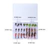 Realistic Softable Rubber Fishing Lures Set With Transparents Storage Box for Freshwaters Fly Fishing