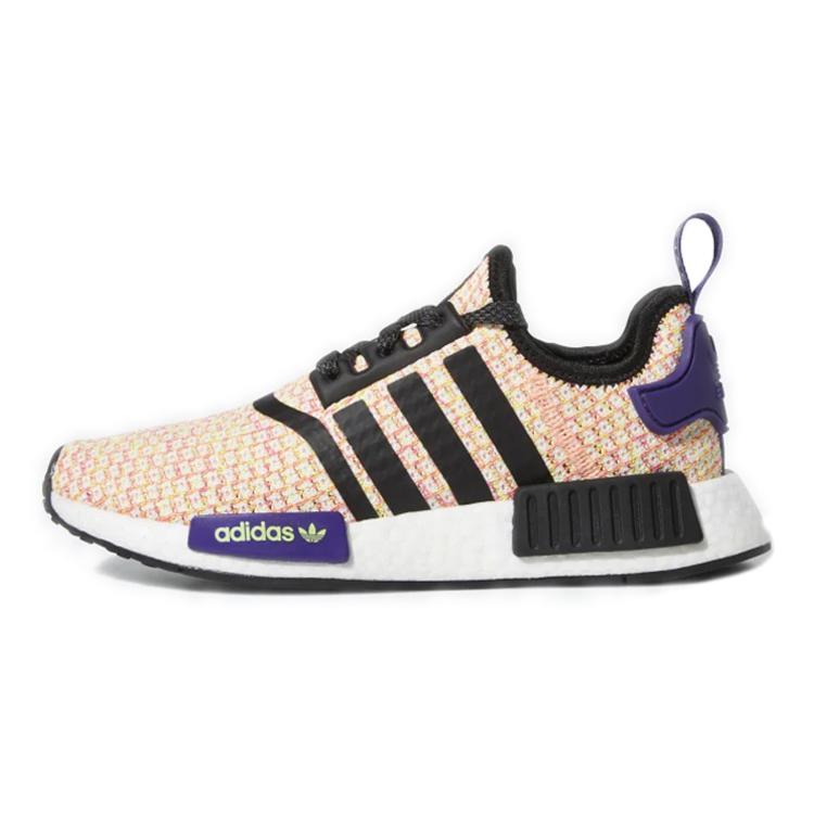 

Adidas Originals NMD_R1 Cushioning Slip Resistant Abrasion Resistant Low top Sports Casual Shoes Pink Purple Teenagers EE4402 35.5