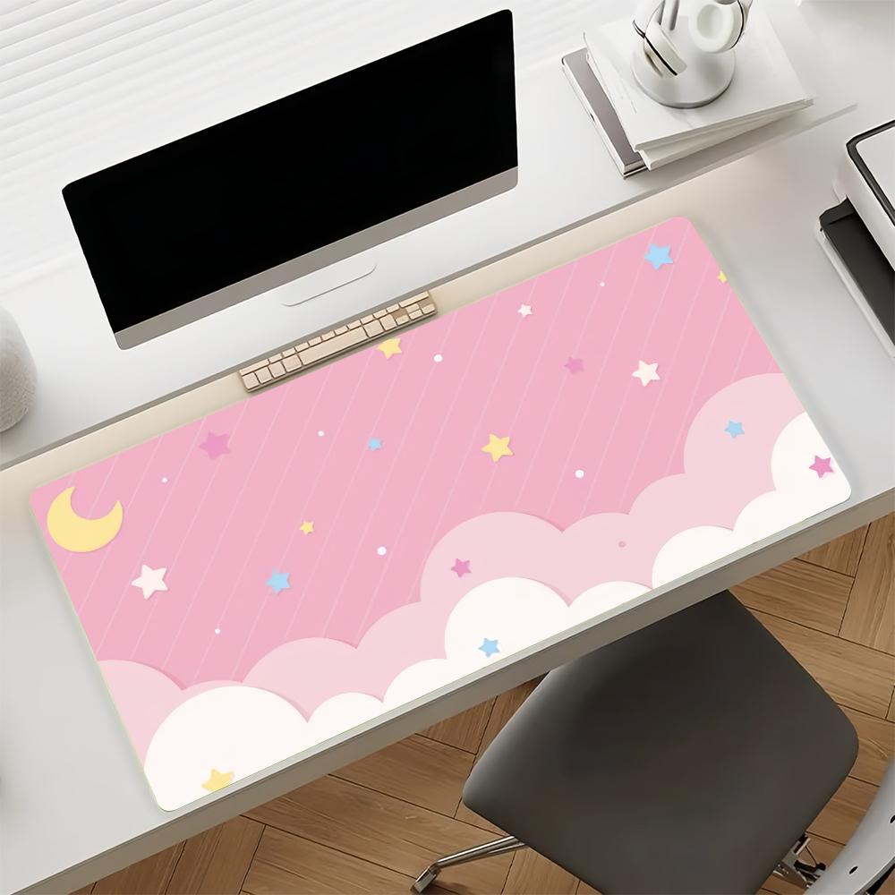 Art Dreamy Pastel Clouds Mouse Pad Nonslip Rubber Gamer Balance Computer Mat Decoracion Deskmat Laptop Office Large