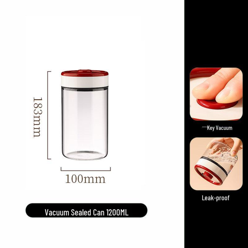 Sealed Vacuum Glass Jar for Coffee and Tea Storage