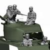Kit Modelo Montado de Corpo de Resina em Escala 1/16 Hobby Militar Miniatura WW2 Conjunto Tripulação de Tanque dos EUA (5 figos) Não montado e não pintado