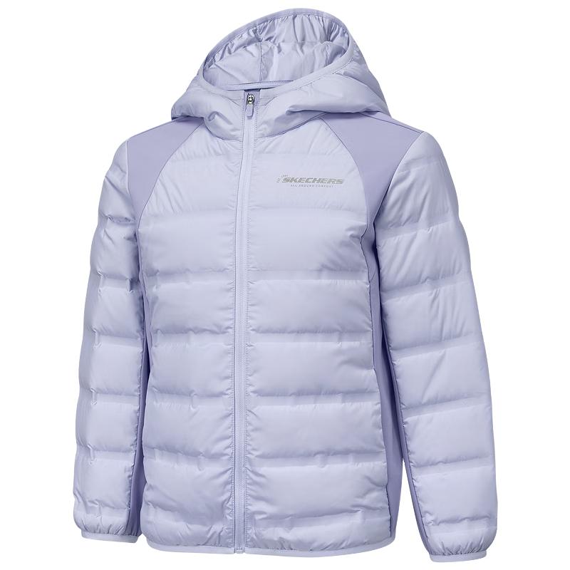 Skechers Unisex Kids' Stain-Resistant Hooded Down Jacket P425K045