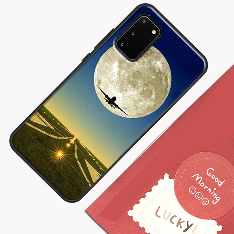 Airplane Flying Into The Sunset Phone Case For Samsung Galaxy S26 S25 Ultra S20 S21 S22 S23 S24 S10 Plus S25 FE Cover Shell