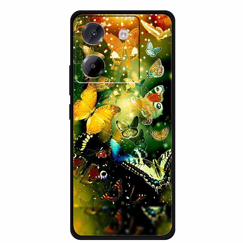 For Xiaomi Poco M7 Pro 5G Case Cartoon Painting Style Soft Silicone TPU Back Cover Cases for Poco M7 Pro 5G Shockproof Cover New
