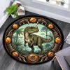 Prehistoric Dinosaur Realm Round Area Rug Under Office Chairs Bedroom Living Room Home Decor
