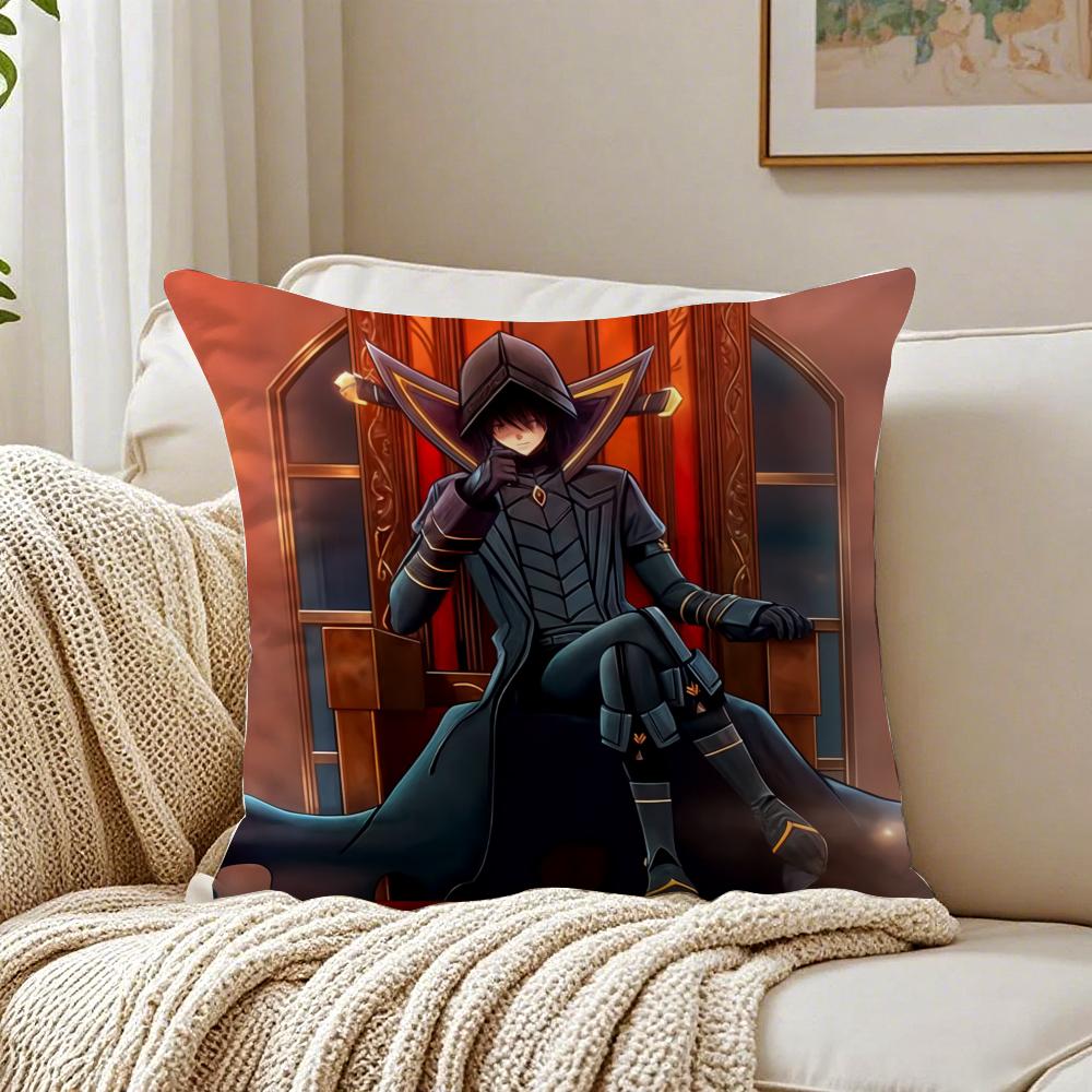 The Eminence In Shadow Anime Cushion Cover Linen Minimalist Soft for Sofa Bed Home Room Decor