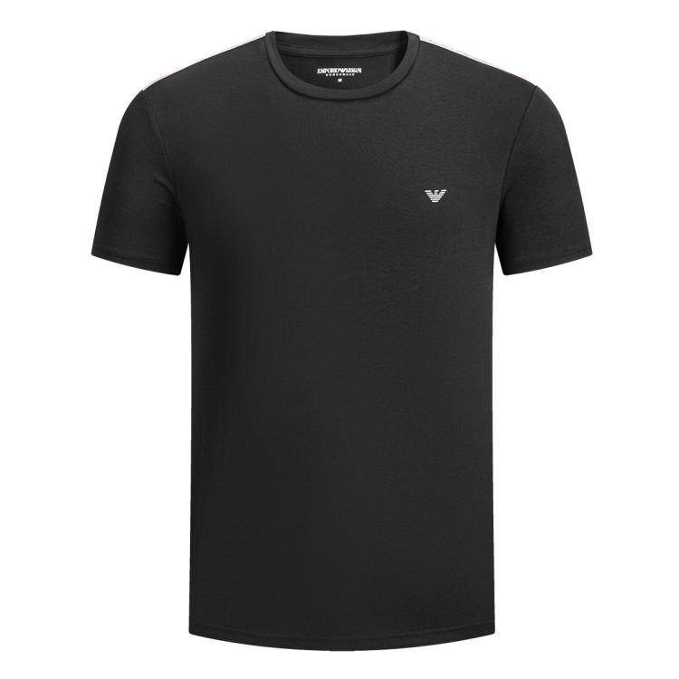 Emporio Armani Мужская Полоска на плече Логотип-Орел Повседневная Универсальная Мужская одежда EM000384-AF20669-UC001 S