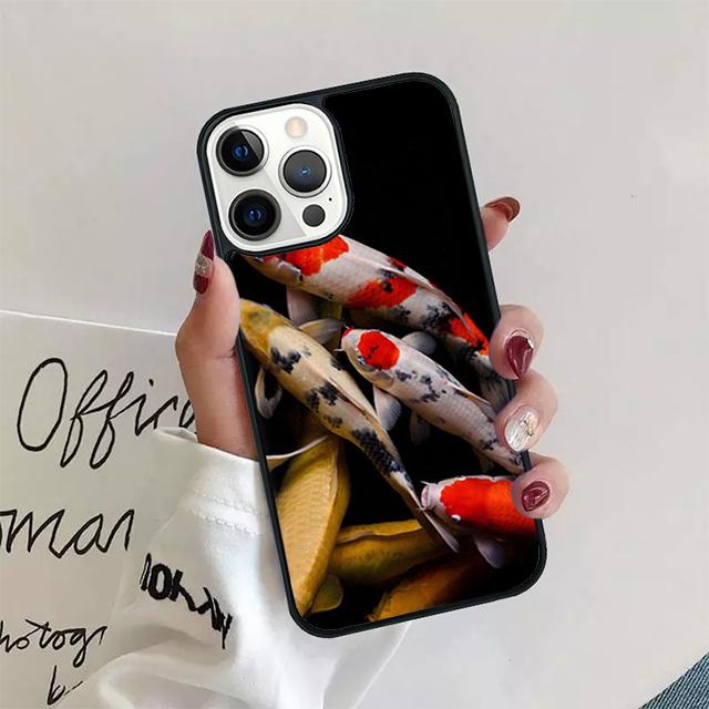 Koi Carp Fish Phone Case Cover For iPhone 17 Air 15 16 14 13 11 12 Pro Max Max Plus Back Coque shell fundas