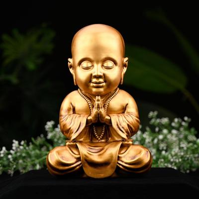 Baby Mönch Statue Mönch Buddha Idol Schauobjekt Figur Gautam Buddha Statue für Armaturenbrett Tischplatte Heimdekoration