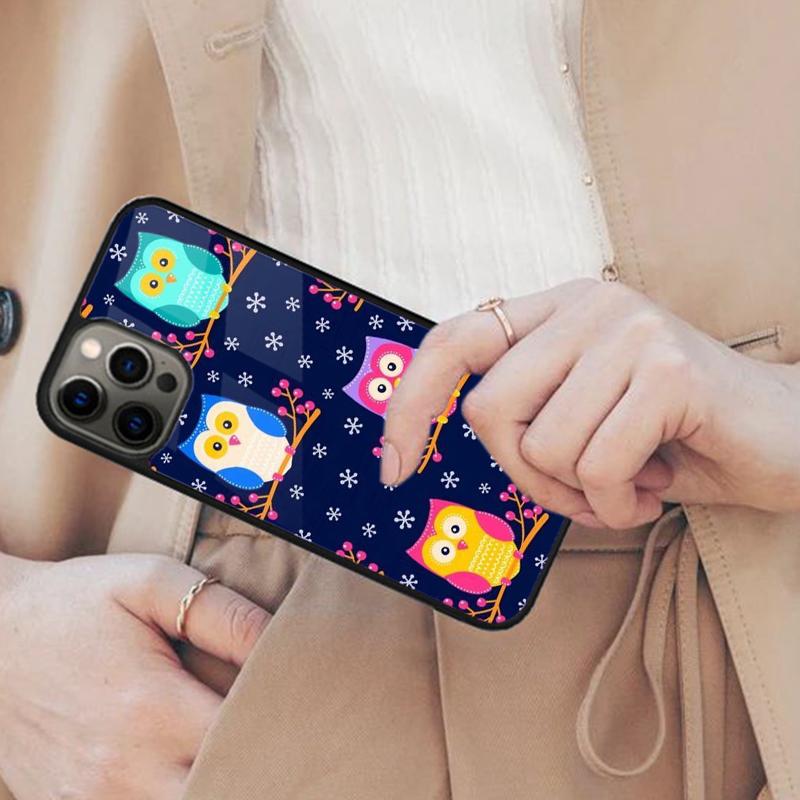 

Cartoon Owl Collage Magnetic Phone Case For APPLE iPhone 17 Air 16 14 13 12 Pro Max 15 Plus Wireless Charge With MagSafe Cover iPhone 14