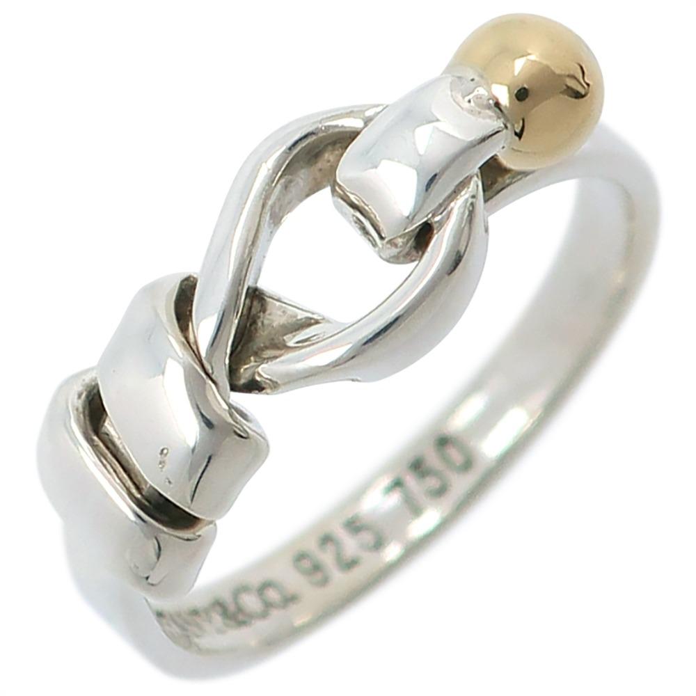 

TIFFANY&Co. Love knot Ring Silver925/K18 yellow gold #4.9(US Size) 2.5g Women Used